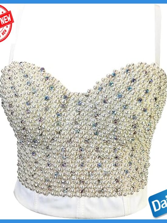 Large Lace Bustier Corset Crop Top with Underwire & Boning for Parties